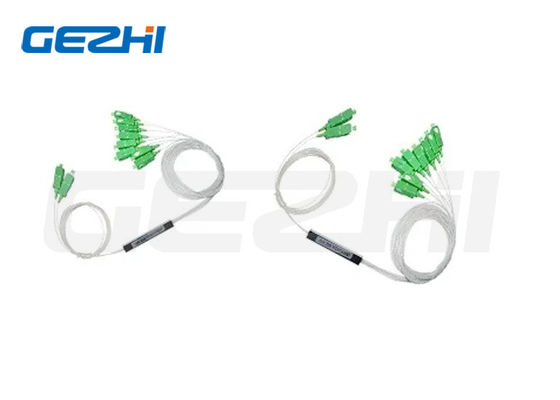 2X8 LC G657A1 0.9mm نوع الصلب PLC Fiber Optic Splitter لتطبيقات FTTx