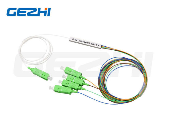 1x4 1x8 1x16 Fiber Optic PLC Splitter لشبكة FTTH FTTx FTTB مع طول موجة 1260-1650nm