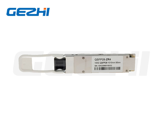 100G متوافقة عالية QSFP28 ZR 1310nm 80Km وحدة جهاز الاستقبال البصري