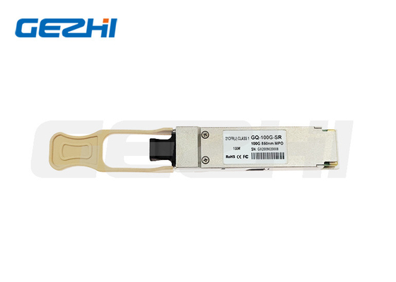 MPO 100G 850nm SR Module Transceiver Optical DDM 100M QSFP28 دعم OEM