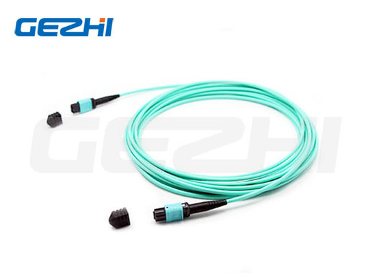 12F MPO ((أنثى) - MPO ((أنثى) 3.0mm LSZH Fiber Patch Cable / Trunk Cable