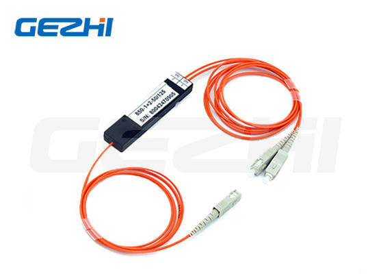 FTTX متعدد الأوضاع Fiber Optic Splitter 62.5/125um 650nm 50/50 نسبة الارتباط FBT Coupler لشبكات GPON