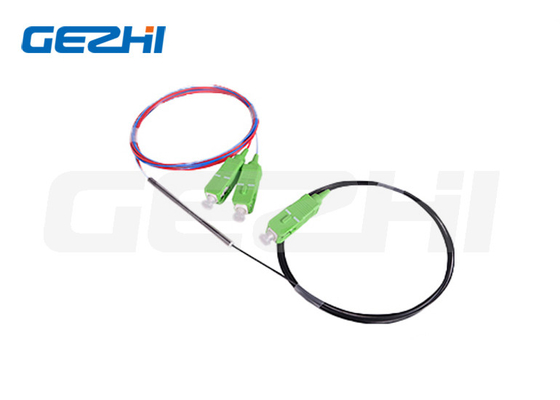 0.9mm Tube Fbt Fiber Optic Splitter الوضع الفردي الوضع المتعدد الوضع 1x2 الوضع 1x3