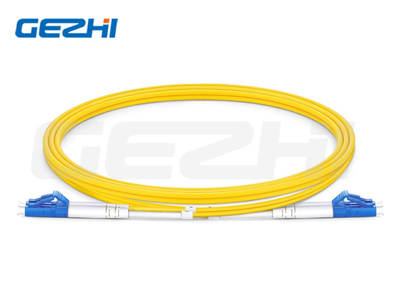 LC UPC إلى LC UPC كابلات التصحيح النمطية المزدوجة OS2 9/125μM 2.0mm