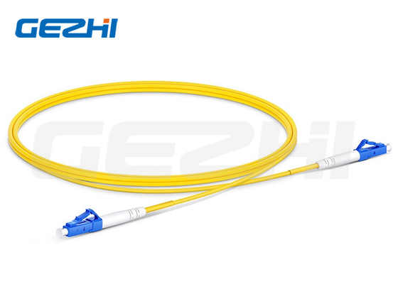 كابل التشغيل الألياف الألياف الأحادية الوضع LC / UPC إلى LC / UPC Simplex OS2 1310/1550nm