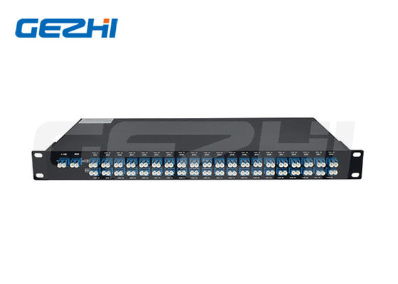 1U ريك ماونت 40CH AAWG DWDM Mux Demux Module مع 100GHz الفاصل بين القنوات وموصول LC / UPC