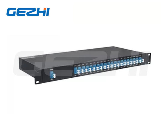 40 قناة مزدوجة الألياف DWDM Mux Demux مع تصميم غير حراري في جهاز AAWG السلبي