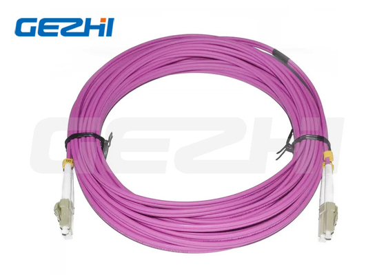 مادة PVC سلك التشغيل الألياف البصرية 10 متر طول LC DX MM 2.0 قطر لـ CATV