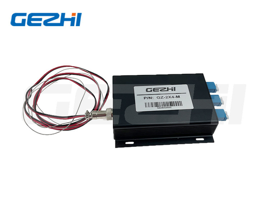 GZ-FSW-2x4 فائبر أوبتيكال سويتش 1260 ~ 1650nm TTL التحكم في السيطرة
