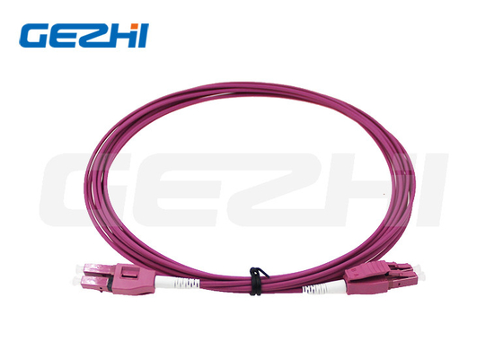 كابل ثنائي الألياف البصرية LC / PC Uniboot Polarity Interchange LSZH كابل التصحيح 5m