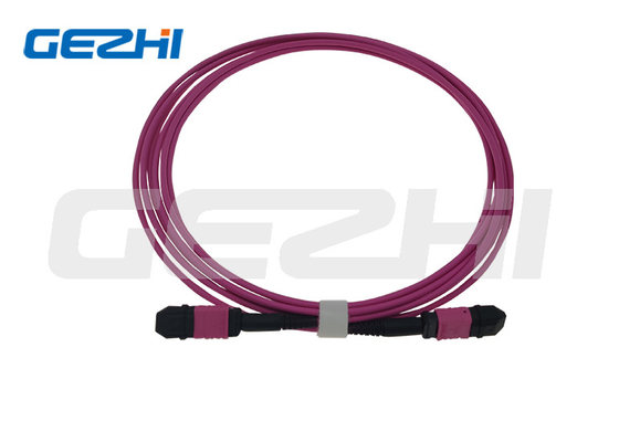 12 Fiber LC Duplex 1x6 إلى MTP كابلات MPO MPO OM4 Patch Cord