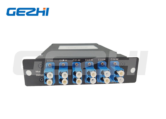 8CH DWDM وحدة قابلة للتوصيل LGX Box Package DWDM Mux Demux الألياف المزدوجة مع LC UPC