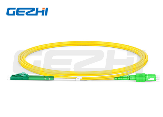 1310/1550nm LC APC إلى SC APC Duplex OS2 وضع واحد PVC 2.0mm كابل التصحيح بالألياف البصرية