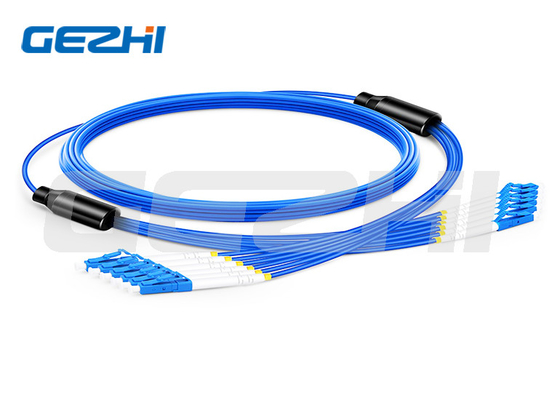 6 ألياف OS2 وضع واحد LC/SC/FC/ST مرسوح داخلي 3.0mm كابل اختراق متعدد الألياف