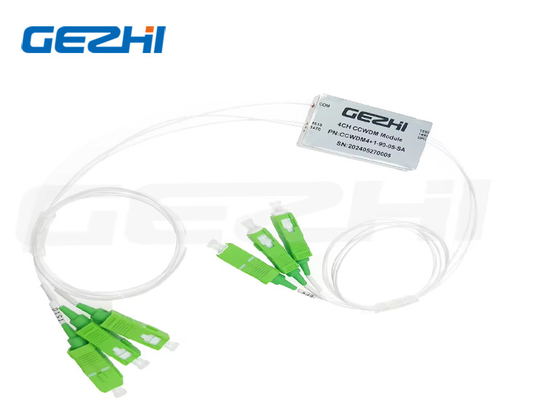 WDM البصري CCWDM 4 + 1CH SMF-28e مع 0.9 أنبوب فضفاض SC / APC وحدة CCWDM