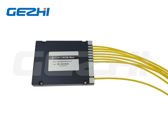 وحدة CWDM Wdm 6 + 1CH وحدة CWDM MUX FTTX وحدة ABS Single Fiber SC/APC LC/APC