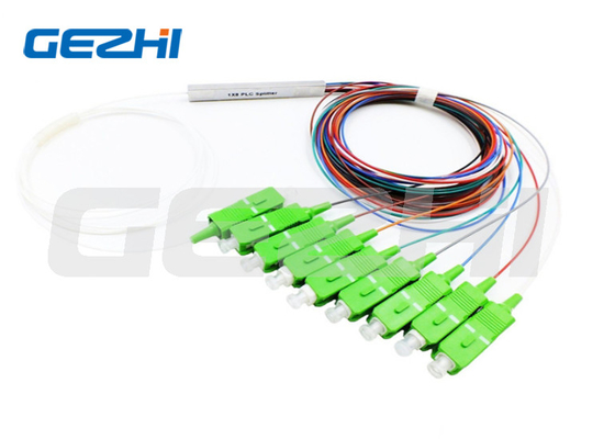 ألياف ضوئية 1x4/1x8 ميني PLC Splitter G657A نوع الألياف 3.8-24.5 ديسيبل ضياع إدراج مضمون