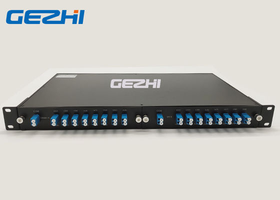 16 وحدة CWDM السلبية ذات الطول الموجي المنخفض خسارة الإدراج وحدة Multiplexer