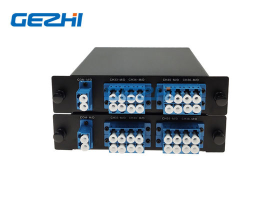 اثنين من الألياف المزدوجة 8 طريقة C28 بصري DWDM Mux Demux