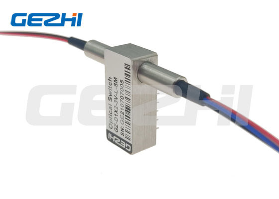 D1x2 المفاتيح البصرية الميكانيكية 1650nm LC UPC ثنائي التتابع التبديل
