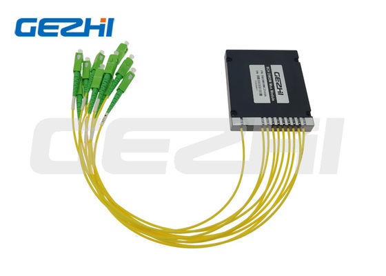 1x8 DWDM Fiber Multiplexer مع معالجة الطاقة 500mW وطول موجة C53-C60 لشبكات الاتصالات
